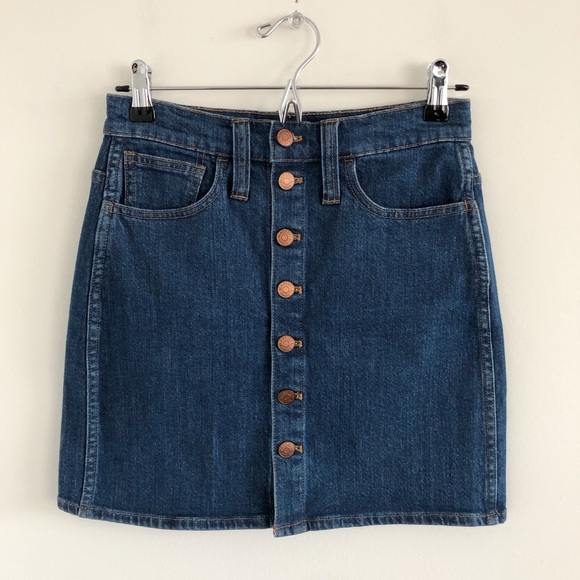 Madewell Dresses & Skirts - Madewell Stretch Denim Straight Mini Skirt Arroyo